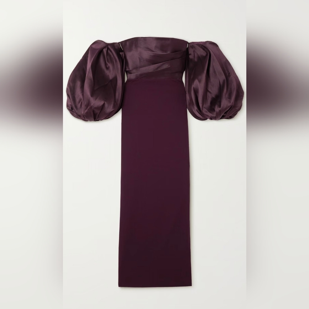 Solace London The Carmen Maxi Dress in Plum - Size US 8 - Pristine Condition